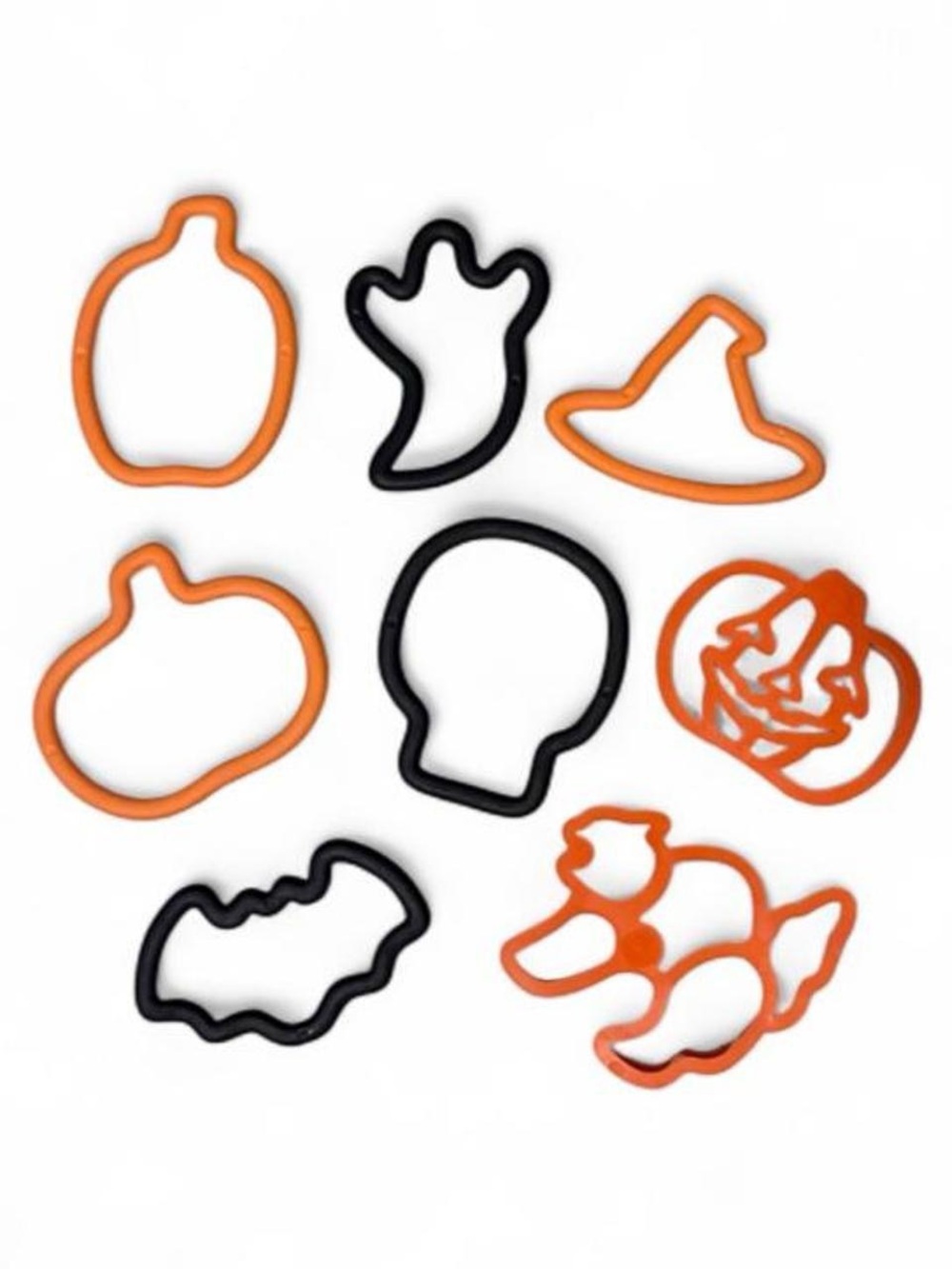 Halloween Themed Baking Molds Set - Orange & Black